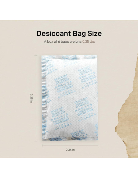 Bolsas Deshidratantes para Alimentos IMIPAW PET - Paquete de 6