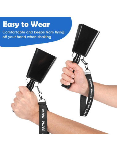 Campanas de Vaca Musfunny 20 cm - 2 Pcs para Eventos Deportivos