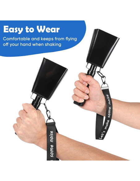 Campanas de Vaca Musfunny 20 cm - 2 Pcs para Eventos Deportivos