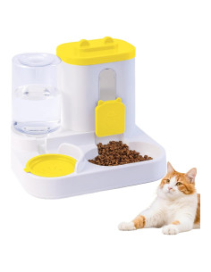 Comedero y dispensador de agua Jia Xi 2 en 1 para gatos 2L