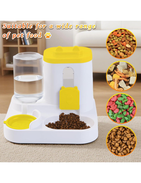 Comedero y dispensador de agua Jia Xi 2 en 1 para gatos 2L