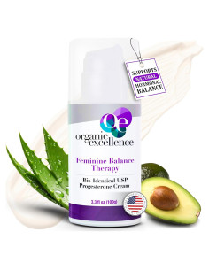 Crema de Progesterona Organic Excellence 97.6 ml - Equilibrio Hormonal