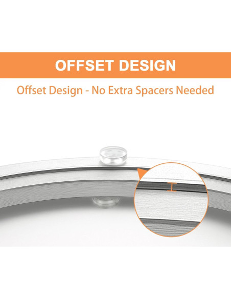 Base Giratoria de Aluminio TamBee 20.32 cm Alta Resistencia