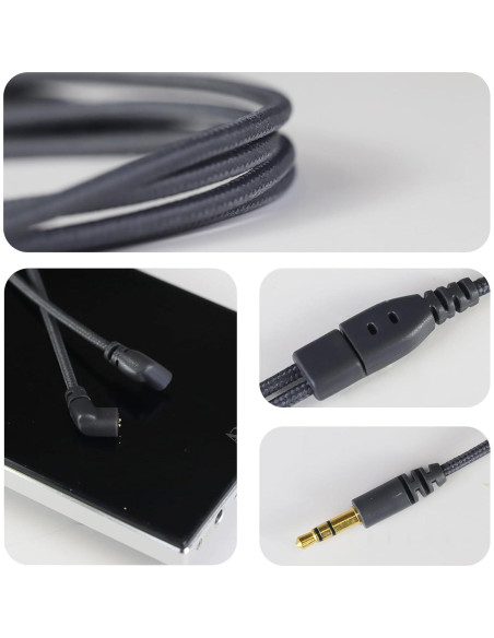 Cable de Reemplazo HBC13 okcsc 2 Pines QDC 1.22m OFC Plata