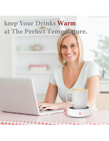 Plato Calentador de Velas Eléctrico Bobolyn Cerámico 2 Piezas