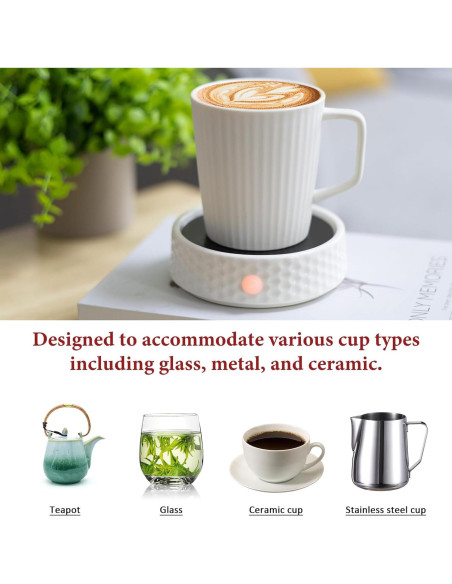 Plato Calentador de Velas Eléctrico Bobolyn Cerámico 2 Piezas