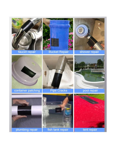 Cinta Impermeable de Caucho Flexible ITAKITE 10cm x 15.2m