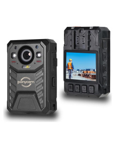 Cámara Corporal HD 1440P Ponycam BC605 128GB Batería 17h