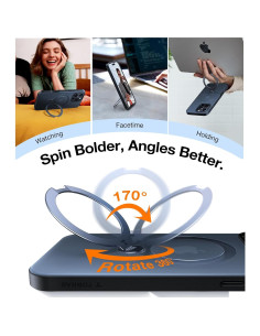 Funda TORRAS para iPhone 16 Pro Max con Soporte Giratorio 360 2