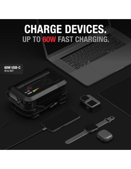 Arrancador de Salto NOCO AX65 2000A con Inflador de Neumáticos