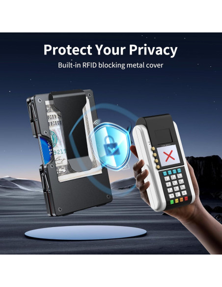 Billetera BIIGELL para hombres con AirTag y bloqueo RFID