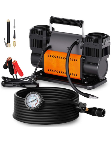 Compresor de Aire ALL-TOP ATACR300 12V 350 LPM Doble Cilindro