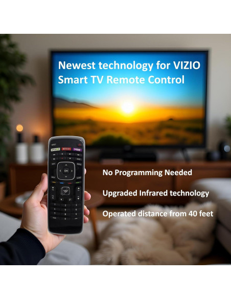 Control Remoto Universal Vizio XRT112 para TVs LED LCD 4K