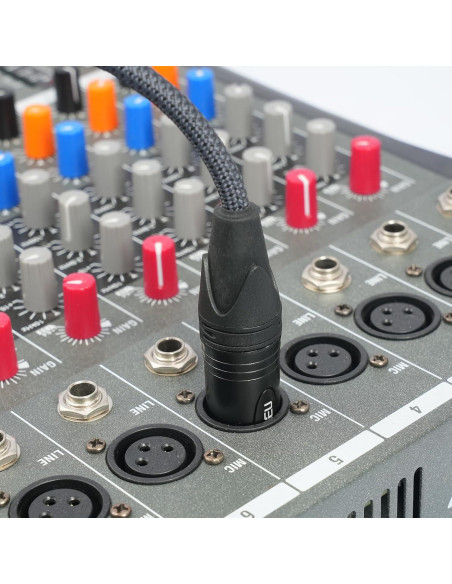 Cable Divisor Y XLR Femenino a Doble Masculino 0.61m HUALEU