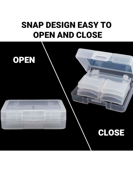 Estuche para 32 Tarjetas SD con 4 Soportes Plásticos - Transparente