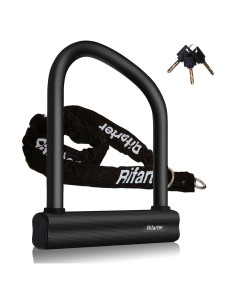 Candado en U Antirrobo Rifarter 18mm con Cadena 120cm