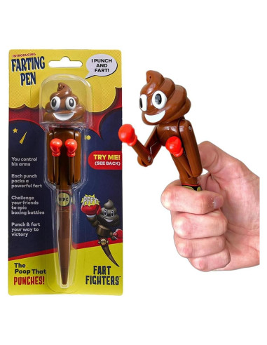 Bolígrafo de Caca que Flatula Boxeador - Regalo Divertido 19 cm