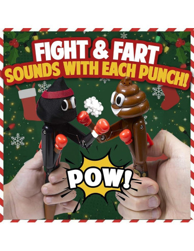 Bolígrafo de Caca que Flatula Boxeador - Regalo Divertido 19 cm