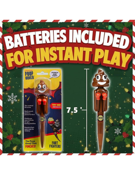 Bolígrafo de Caca que Flatula Boxeador - Regalo Divertido 19 cm