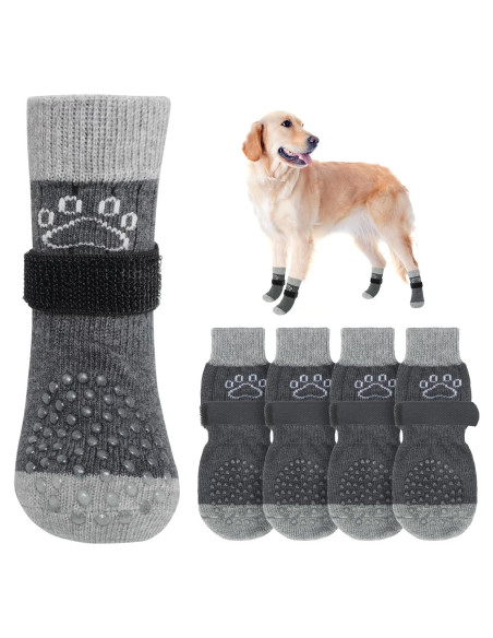 Calcetines Antideslizantes para Perros SCENEREAL Talla L
