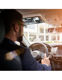 Organizador de Visera Solar XROZRK para Autos y SUVs - Negro 2