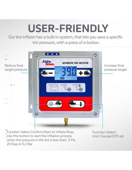 Manómetro de Presión de Neumáticos Automático Intradin 110-240V