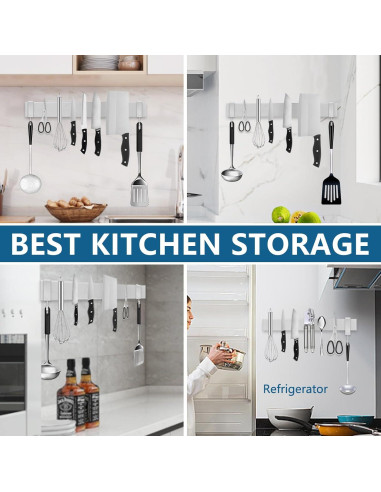 Barra Magnética de Cuchillos 40 cm Acero Inoxidable PENXUA