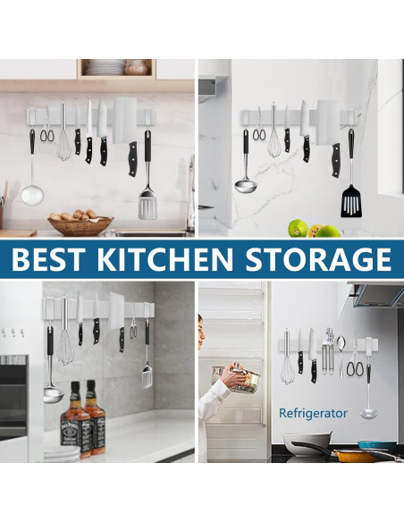 Barra Magnética de Cuchillos 40 cm Acero Inoxidable PENXUA