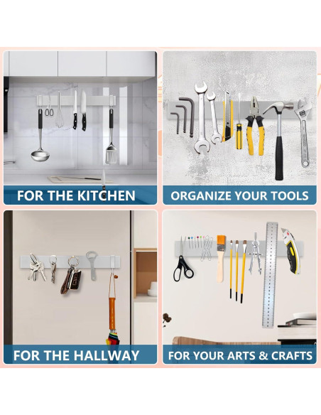 Barra Magnética de Cuchillos 40 cm Acero Inoxidable PENXUA