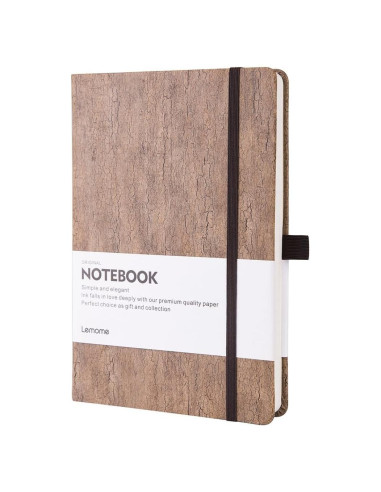 Cuaderno Lemome A5 de Corcho Natural Ecológico - 180 Páginas Rayadas