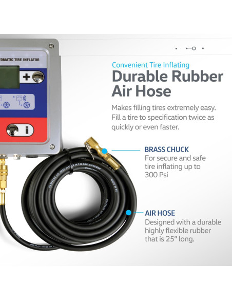 Manómetro de Presión de Neumáticos Automático Intradin 110-240V