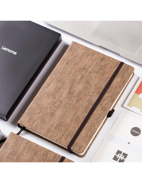 Cuaderno Lemome A5 de Corcho Natural Ecológico - 180 Páginas Rayadas
