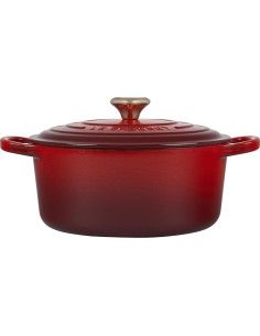 Horno Holandés Redondo Le Creuset 3.3L Hierro Fundido Cerise 2