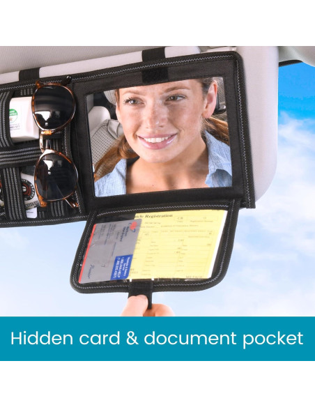 Espejo de Visera Solar High Road con Almacenamiento Molle