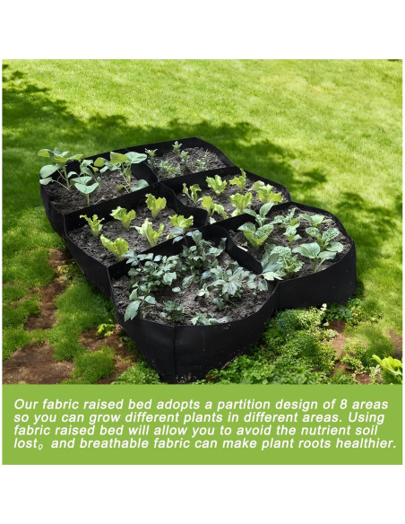 Bolsas de Cultivo Linksandt 216L Jardín Elevado Tela 1.22x0.61m
