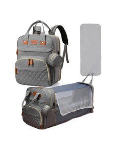 Mochila para Pañales Bebé Unisex con Estación de Cambio USB 19L