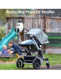 Balancín para Bebés QNHMPW con Ruido Blanco y Ajuste de Velocidad 2