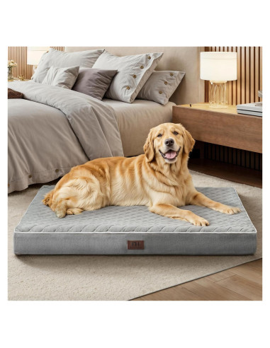 Cama ortopédica para perros grandes Western Home WH gris 88.9x55.8cm