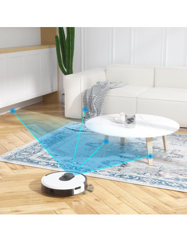 Aspiradora Robot OKP L1, 3800Pa, 200 Min, Slim, Ideal Mascotas