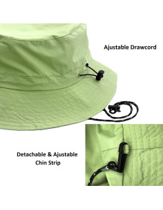 Sombrero de Lluvia Impermeable Woogwin Plegable UV 53-58 cm 2