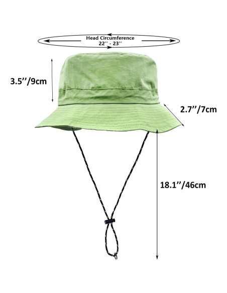Sombrero de Lluvia Impermeable Woogwin Plegable UV 53-58 cm