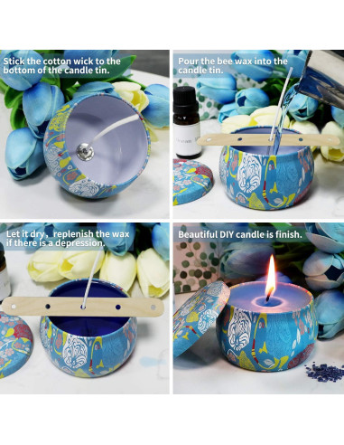 Kit de Fabricación de Velas YINUO LIGHT - 6 Velas DIY