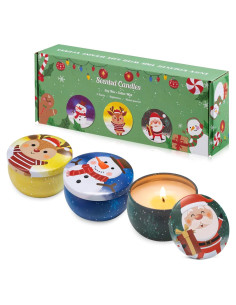Set de Velas Aromáticas Hausware 3 Pack 70.9 g Soja Navidad