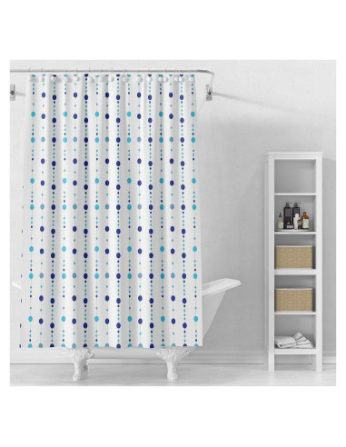 Forro de Cortina de Ducha jssablo 72x72 cm Impermeable Azul