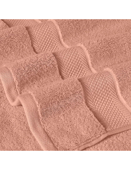 Juego de Toallas de Lujo 6 Piezas Modern Threads Algodón Arcilla