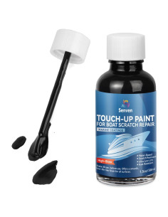 Bolígrafo de Retoque SENVEN 30ml Negro Alto Brillo para Barcos