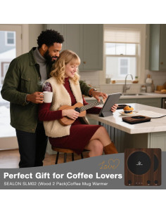 Calentador de Tazas Eléctrico SEALON SLM02 2-Pack con 3 Temperaturas 2