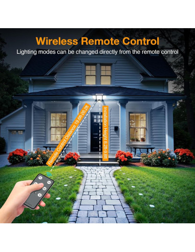 Luces Solares Exteriores Onforu 3000LM con Control Remoto
