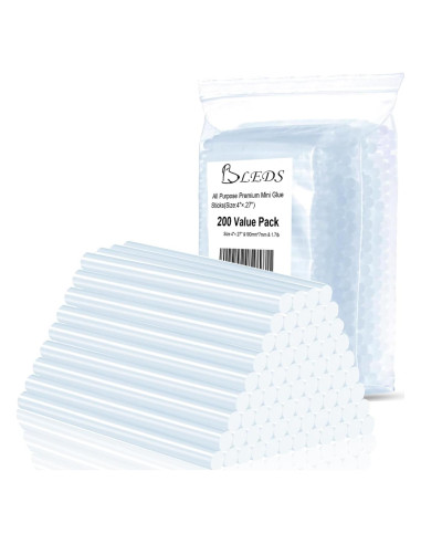 Barras de Pegamento Caliente Mini BLEDS 200 Pcs 7mm x 101.6mm
