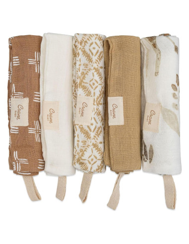 Juego de Paños de Baño Crane 100% Algodón Safari 5 Piezas